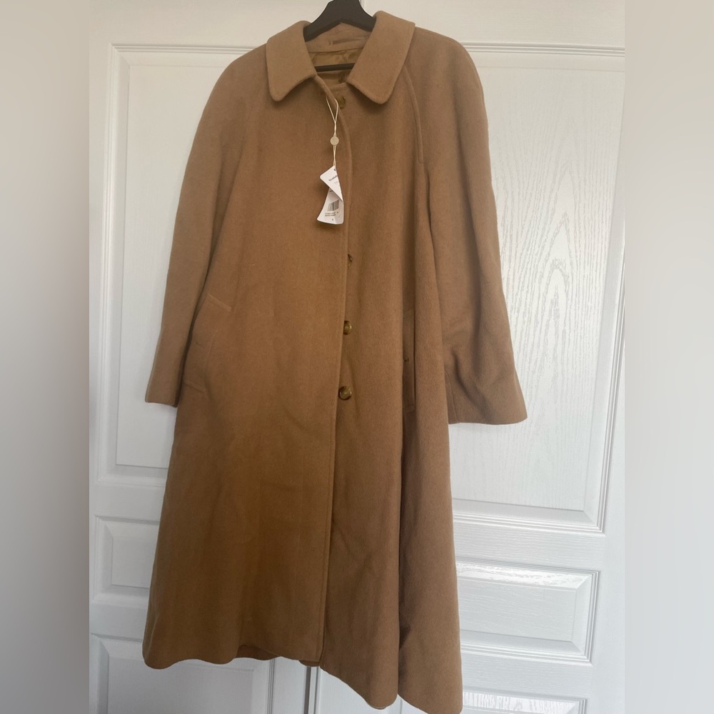 Vintage A-Line Camel Hair Coat